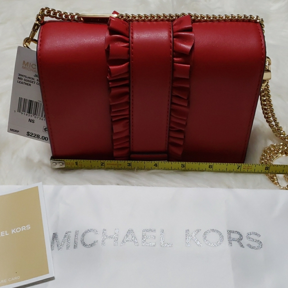 MICHAEL KORS JADE MD GUSSET BAG